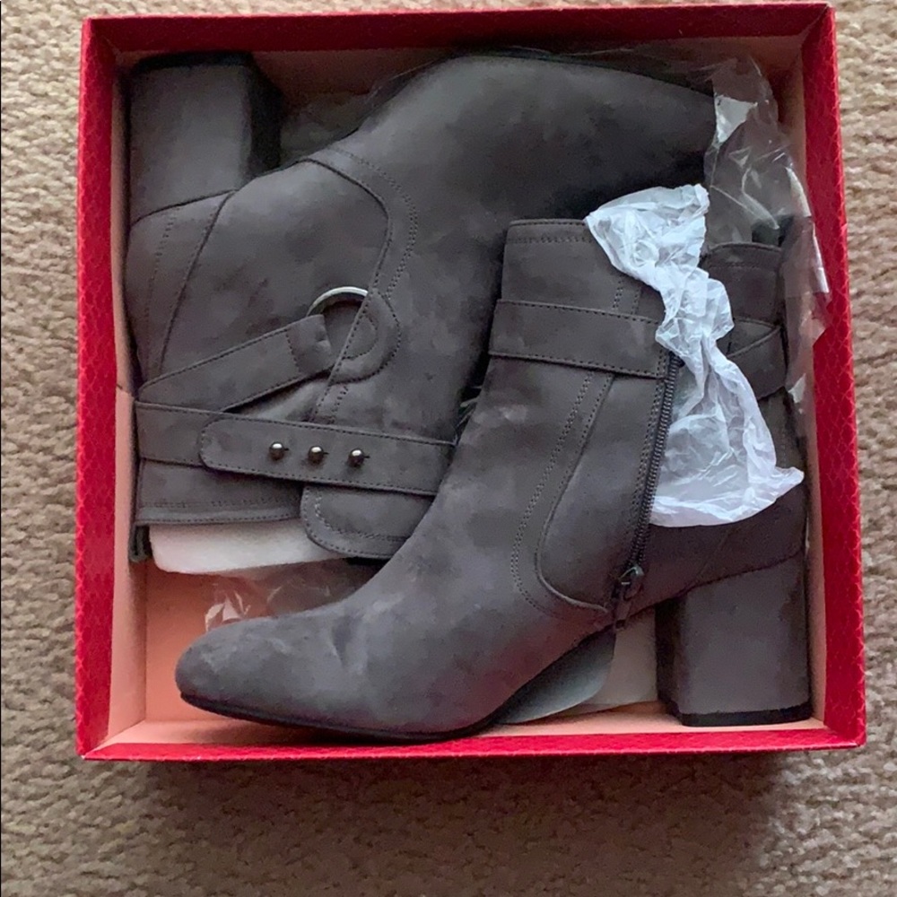 Grey booties